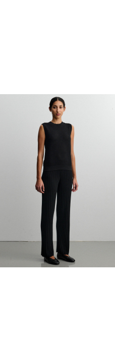 Rib Pants, Black