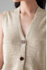 Fine Knitted Tank, Parchment