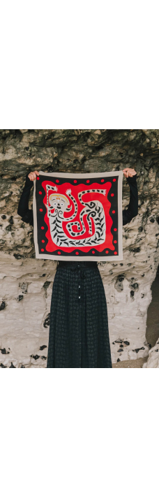 Foulard Midi, Dragon Red
