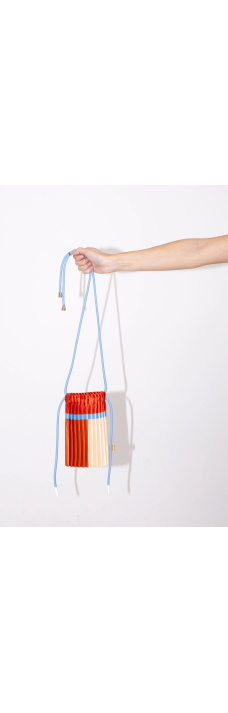 Mini Pleated Bag, Sienna