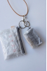 DCF Neck Holder Purse, White