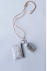 DCF Neck Holder Purse, White