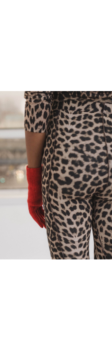 Ribbed Gloves, Melograno Red