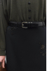 Belt, Black Crocodile, OS