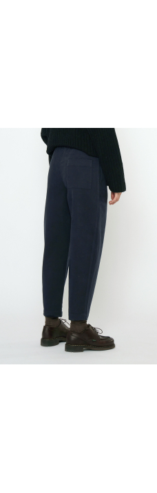 Elastic Pull-Up Trouser, Navy Black