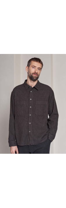 Dario Shirt, Striped Brown