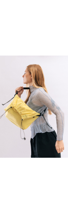 Draw Pouch Messenger, Cobalt Blue