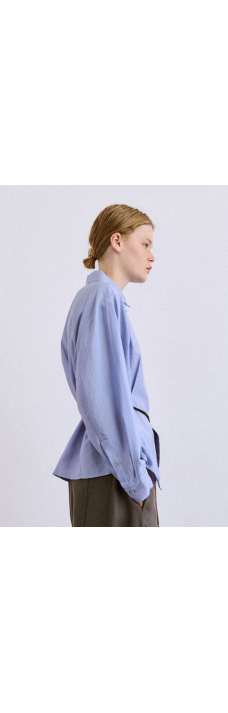 Momoka Shirt, Salvia Blue