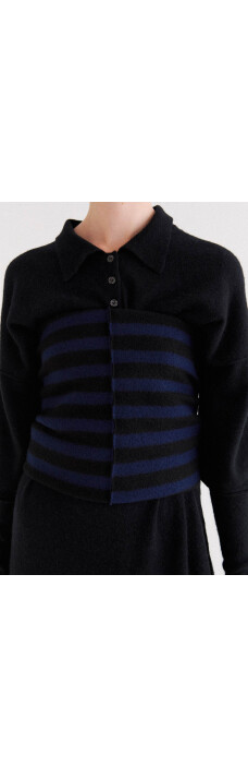 Danpen Scarf, Blue/Black