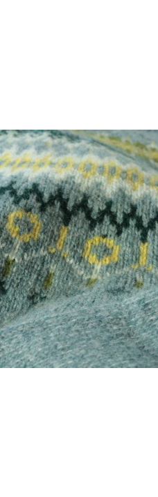 Fair Isle Yoke Crew, Oribe Green