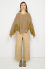 Rib Knit Sweater, Apricot/Apple