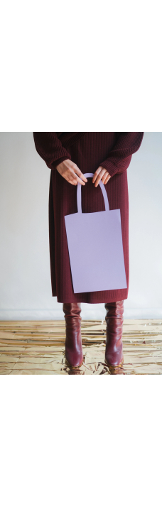 Ribbed Tube Skirt, Burgundy