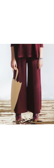 Milano Trousers, Burgundy