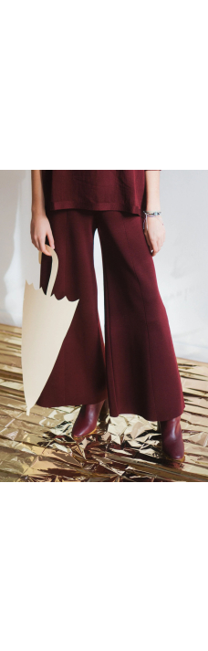 Milano Trousers, Burgundy