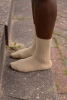 Rib Overankle Socks, Furo Beige