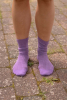 Rib Overankle Socks, Poa Purple