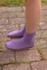 Rib Overankle Socks, Poa Purple