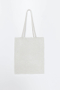 Beaded Tote Bag, Silver