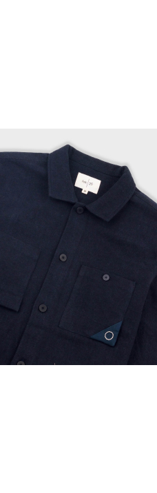 Patch Overshirt, Ash Navy
