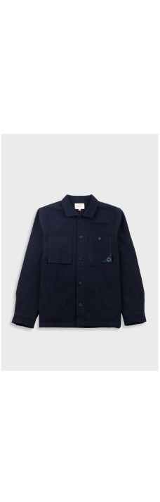 Patch Overshirt, Ash Navy