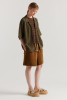 Obelisk Tee, Brown Lila Stripe