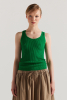 Duet Knit Singlet, Green