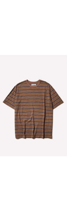 Vocation Tee, Brown Lilac Stripe