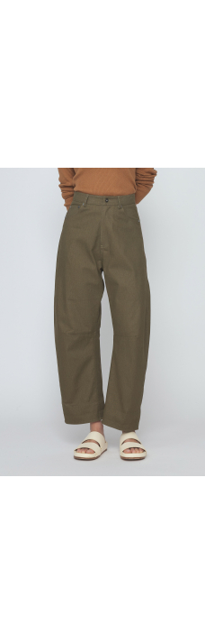 Curve Leg Work Trouser, Olive Green
