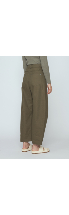 Curve Leg Work Trouser, Olive Green