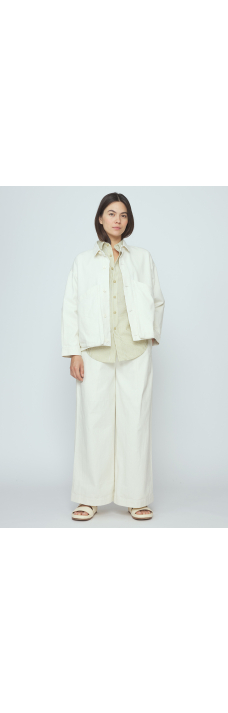 Panel Pockets Jacket, Pearl White