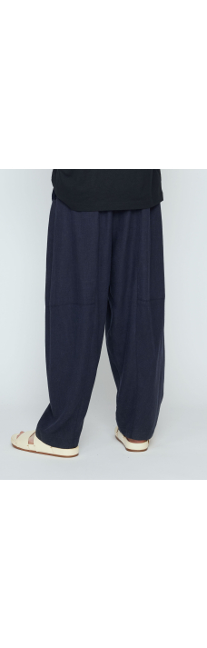 Barrel Trouser, Navy Black