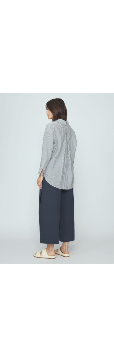 Dolman Shirt, Navy Stripes