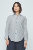 Dolman Shirt, Navy Stripes