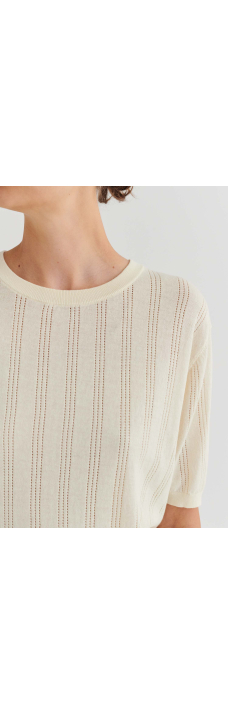 High Twist Tee, Ecru