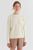 Pointelle Sweater, Ecru