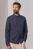Simon Shirt, Linen Cold Navy