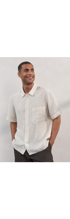 Klaas SS, Linen Striped Sand