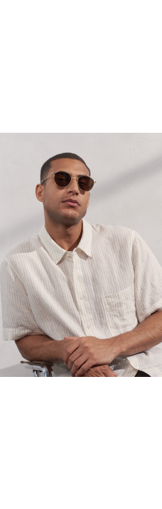 Klaas SS, Linen Striped Sand