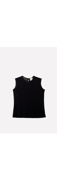 Sleeveless Shirt, Black