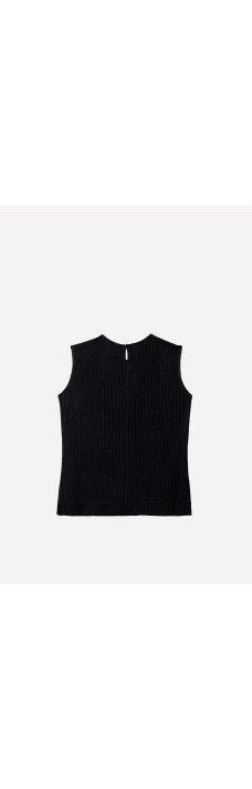 Sleeveless Shirt, Black