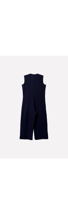 Pleated Jumpsuit, Dark Blue