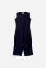 Pleated Jumpsuit, Dark Blue