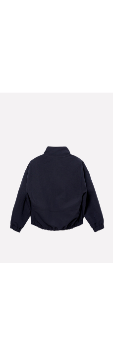Wide Neck Jacket, Navy Blue