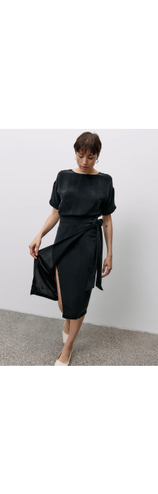 Wrap Skirt, Graphite