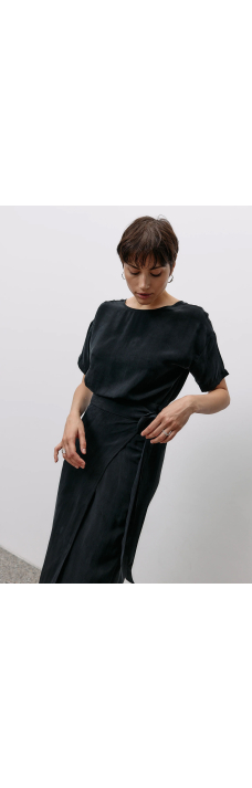 Wrap Skirt, Graphite