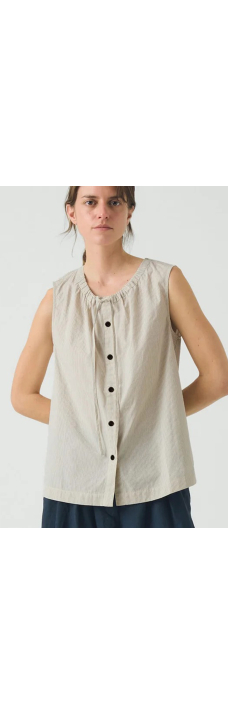 Mini Stripe Top, Sunwashed Blue