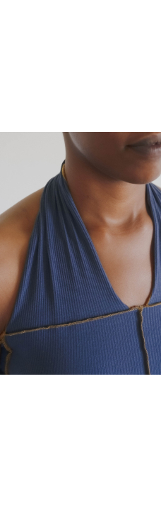 Cinder Halter Top, Preston Blue