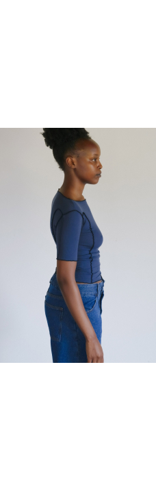 Omato 3/4 Tee, Preston Blue