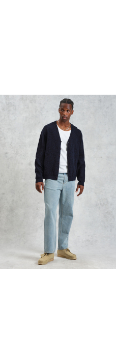 Alban Cardigan, Flower Navy Black