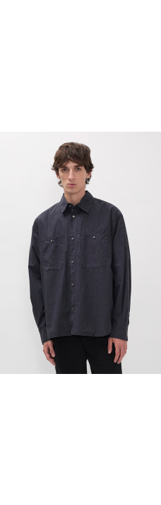 Falster Oversize Shirt, Dark Navy